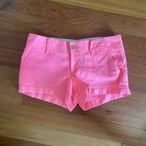 Lilly Pulitzer Hot Pink Walsh Shorts, Size 2